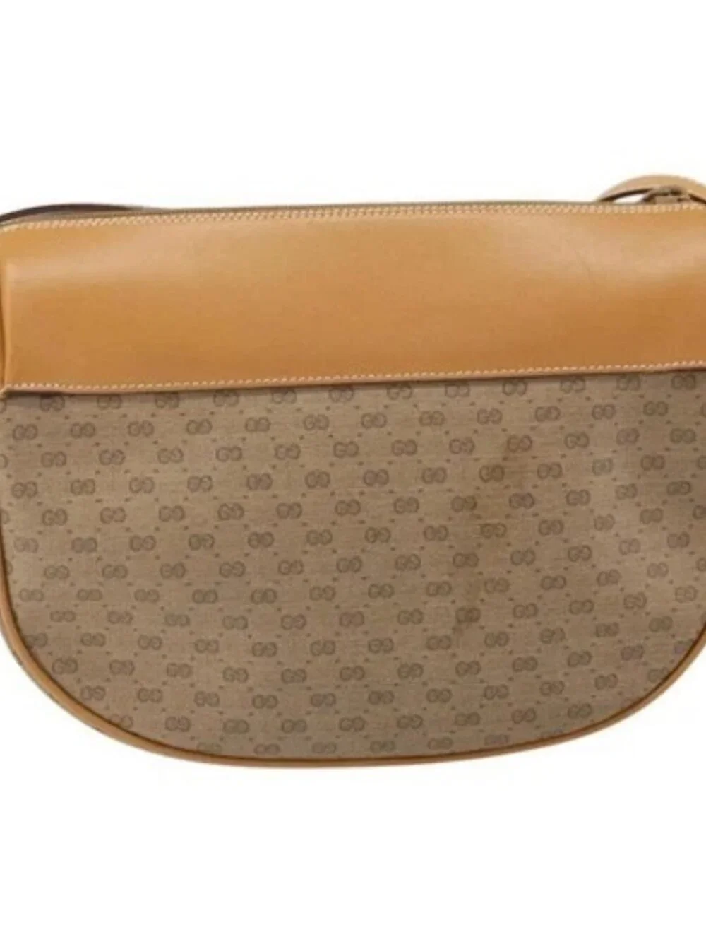 GUCCI Micro GG Supreme Web Sherry Line Bag PVC Beige 001 084 4001 Auth BA9954 - Picture 3 of 15